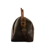 Celine Vintage Macadam Print Boston Bag