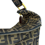 Fendi Vintage Zucca Canvas Collapsible Shoulder Bag