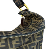 Fendi Vintage Zucca Canvas Collapsible Shoulder Bag