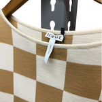 Loewe Wool Checkered Brown/Ivory Top