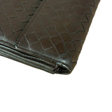 Bottega Veneta Vintage Brown Intrecciato Long Wallet