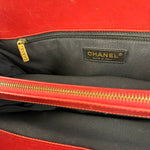 Chanel Red Leather Large Jetsetter Boy 2Way Handbag 2011
