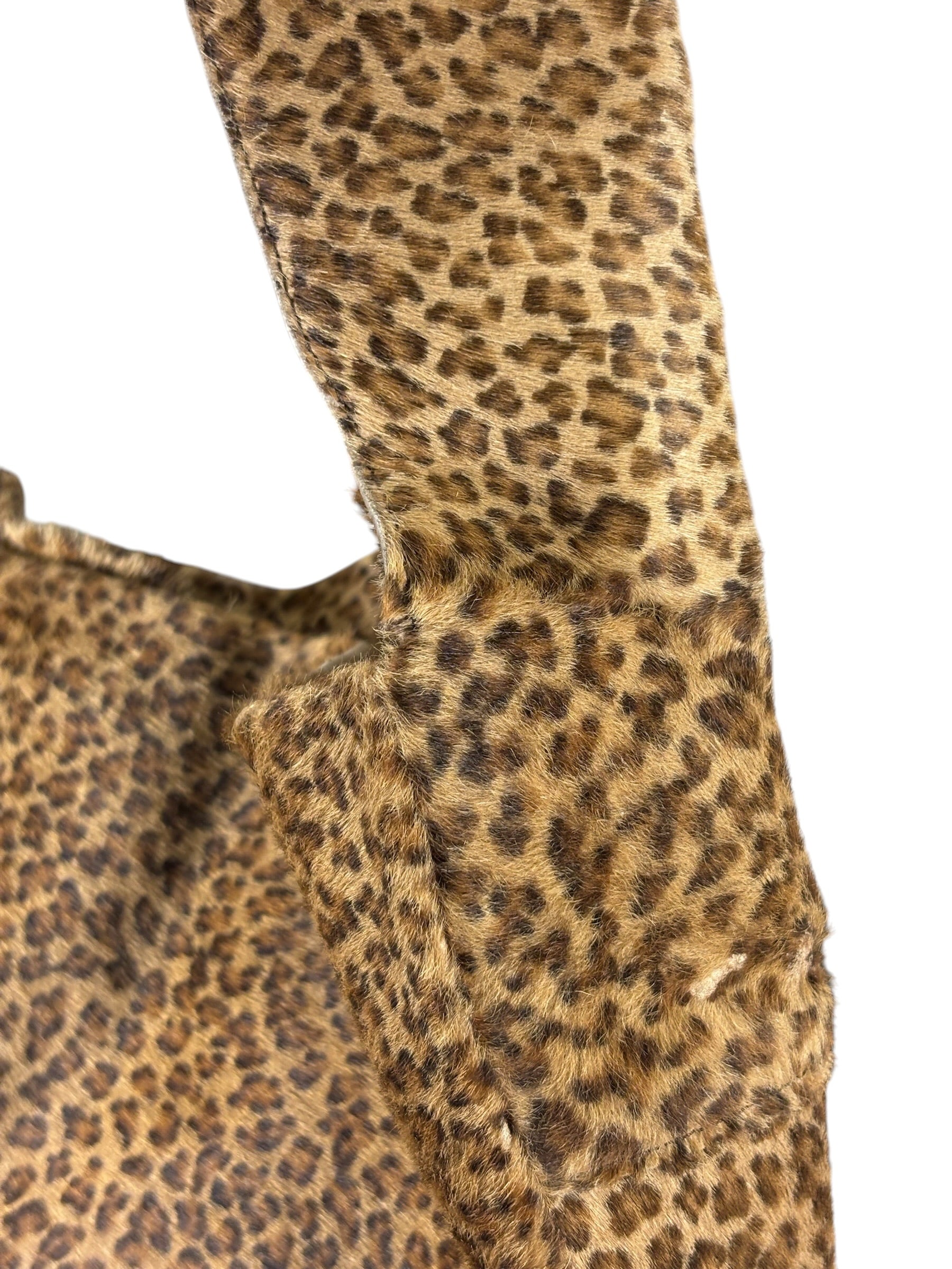 Bottega Veneta Vintage Leopard-Print Pony Hair Tote Bag