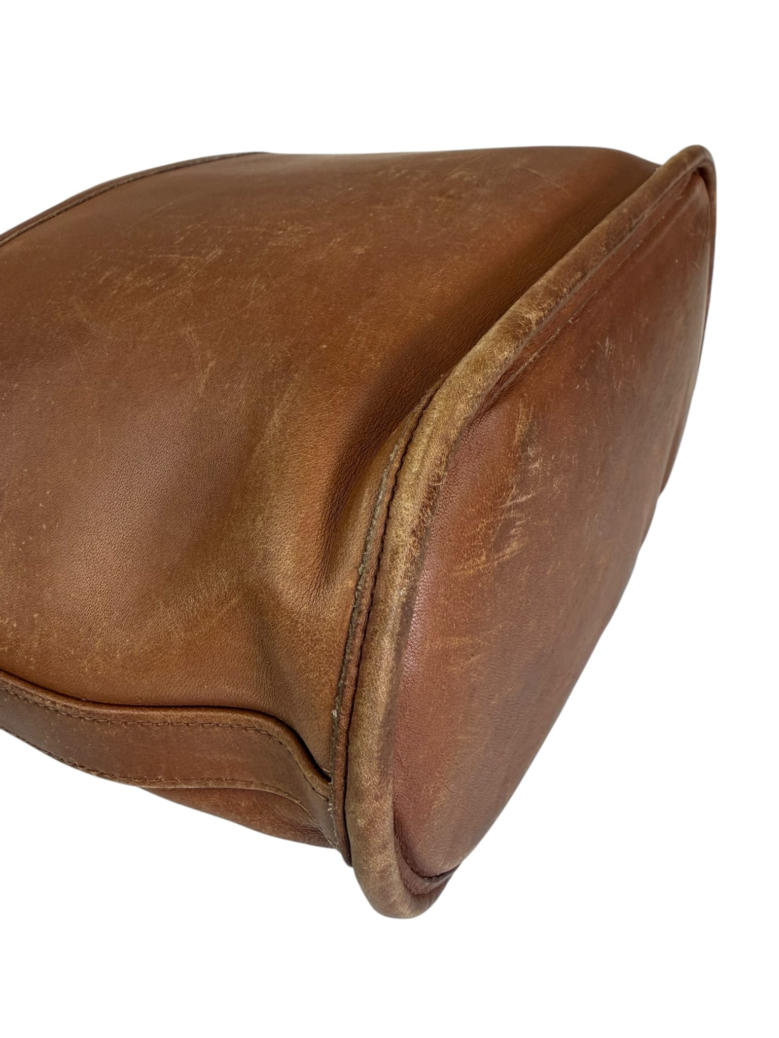 Coach Vintage Brown Leather Legacy Zip Crossbody Bag