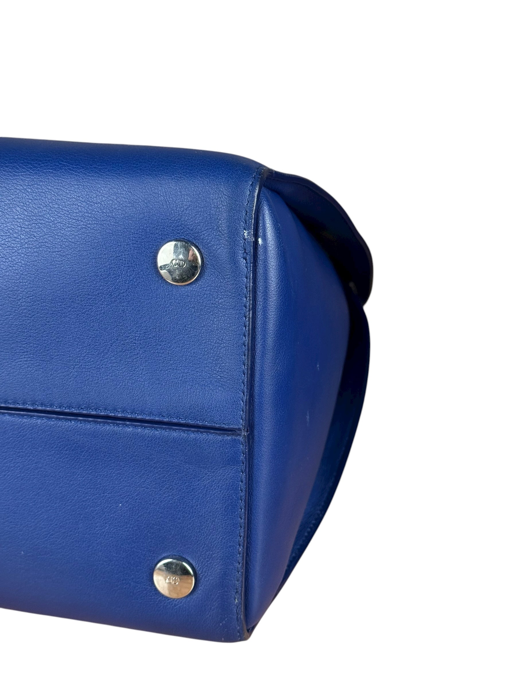 Christian Dior Python Trimmed Blue Addict Tote