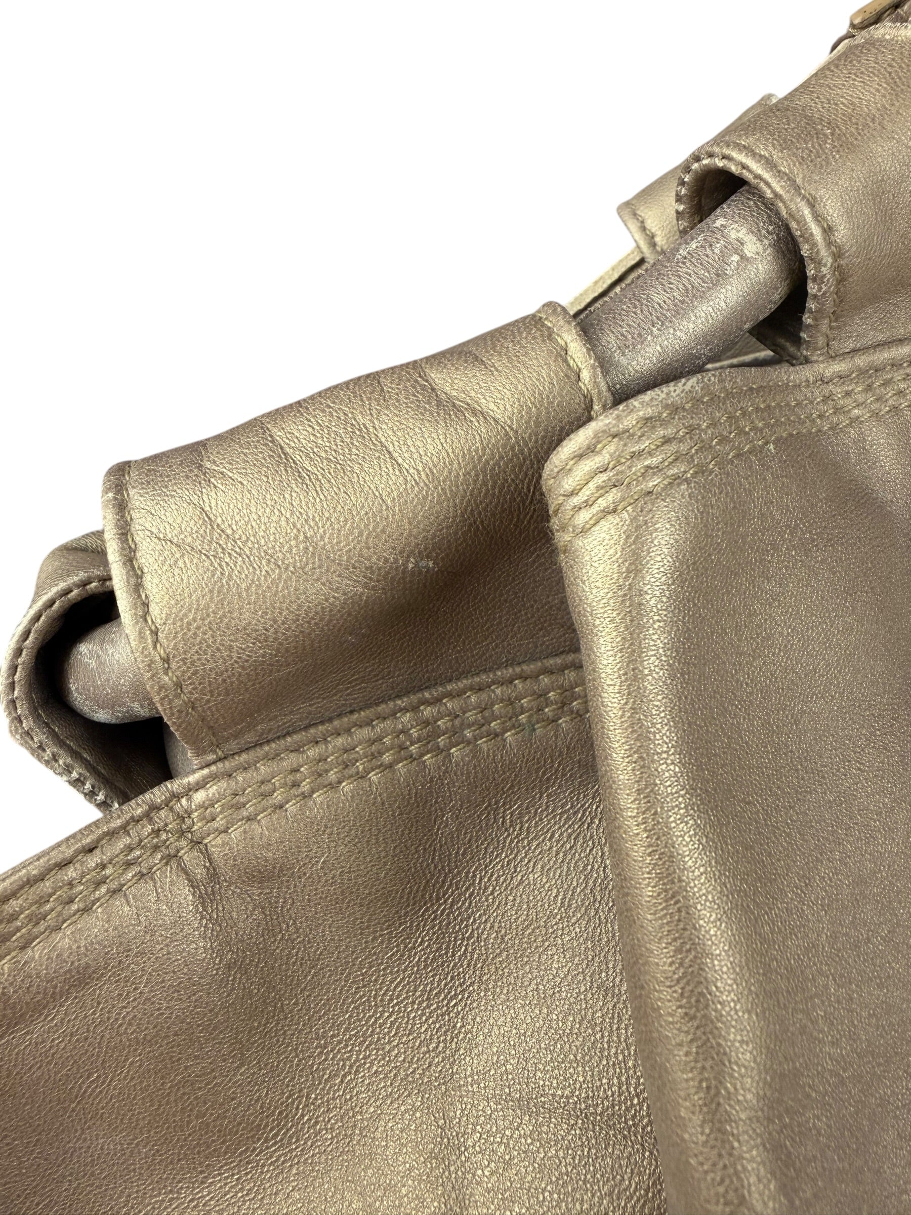 Loewe Vintage Gold Nappa Aire Hobo/Tote Bag