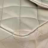 Chanel Beige Clair Jumbo Classic Flap Shoulder Bag 1990