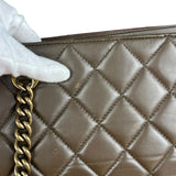 Chanel CC Brown Quilted Leather Perfect Edge Tote 2012