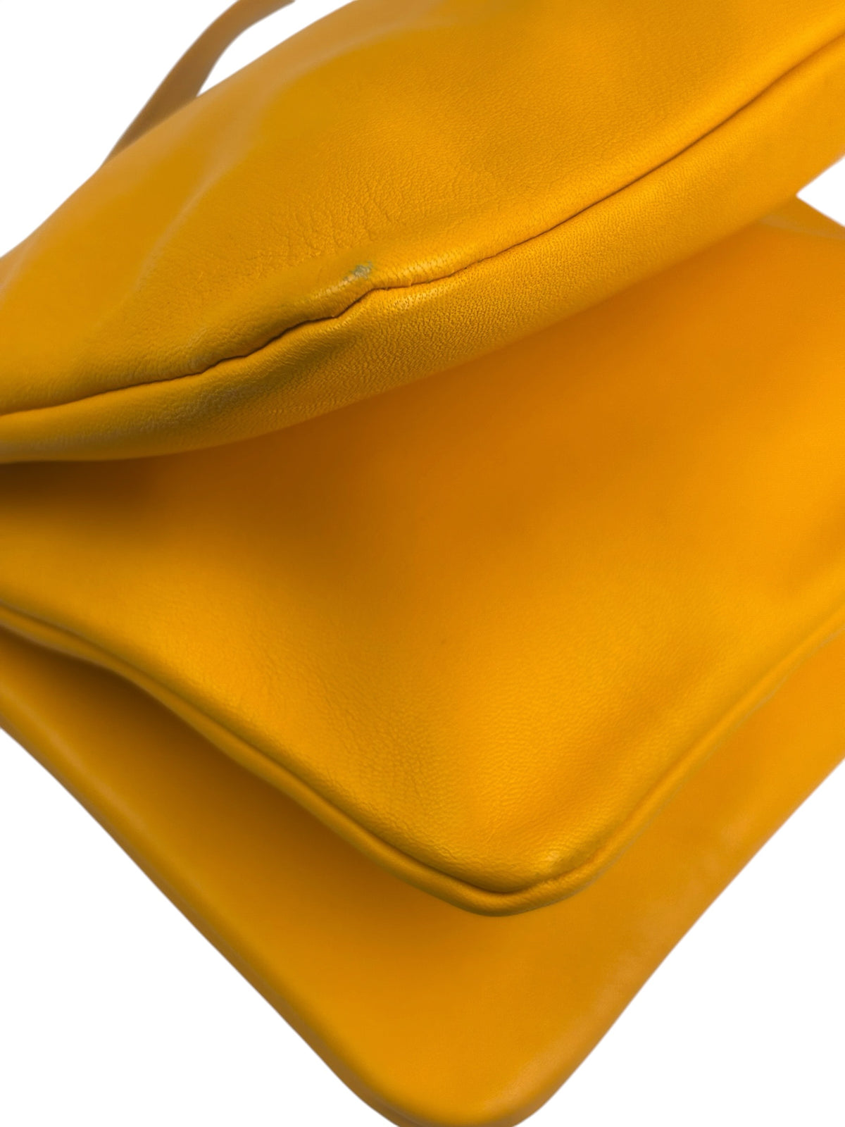 Celine Yellow/Orange Leather Trio Small Crossbody Bag