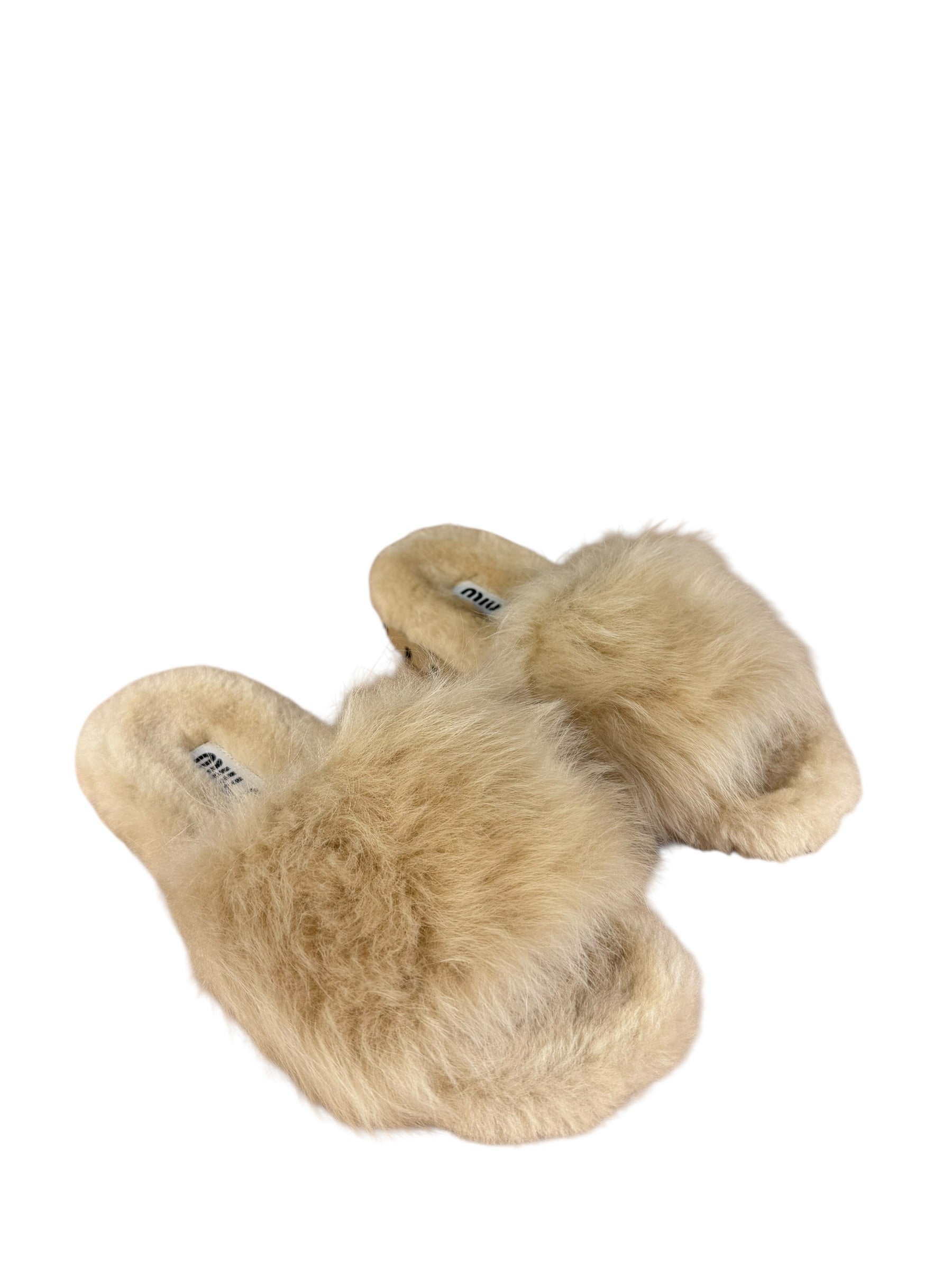 Miu Miu Calzature Donna Fuzzy Slides
