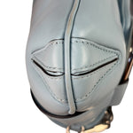 Gucci Blue Leather Horsebit Chain Shoulder Bag
