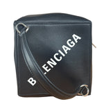 Balenciaga Black Leather Cube Bag 4x4