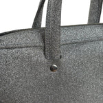 Balenciaga Silver GlitterLeather Triangle Two-Way Bag