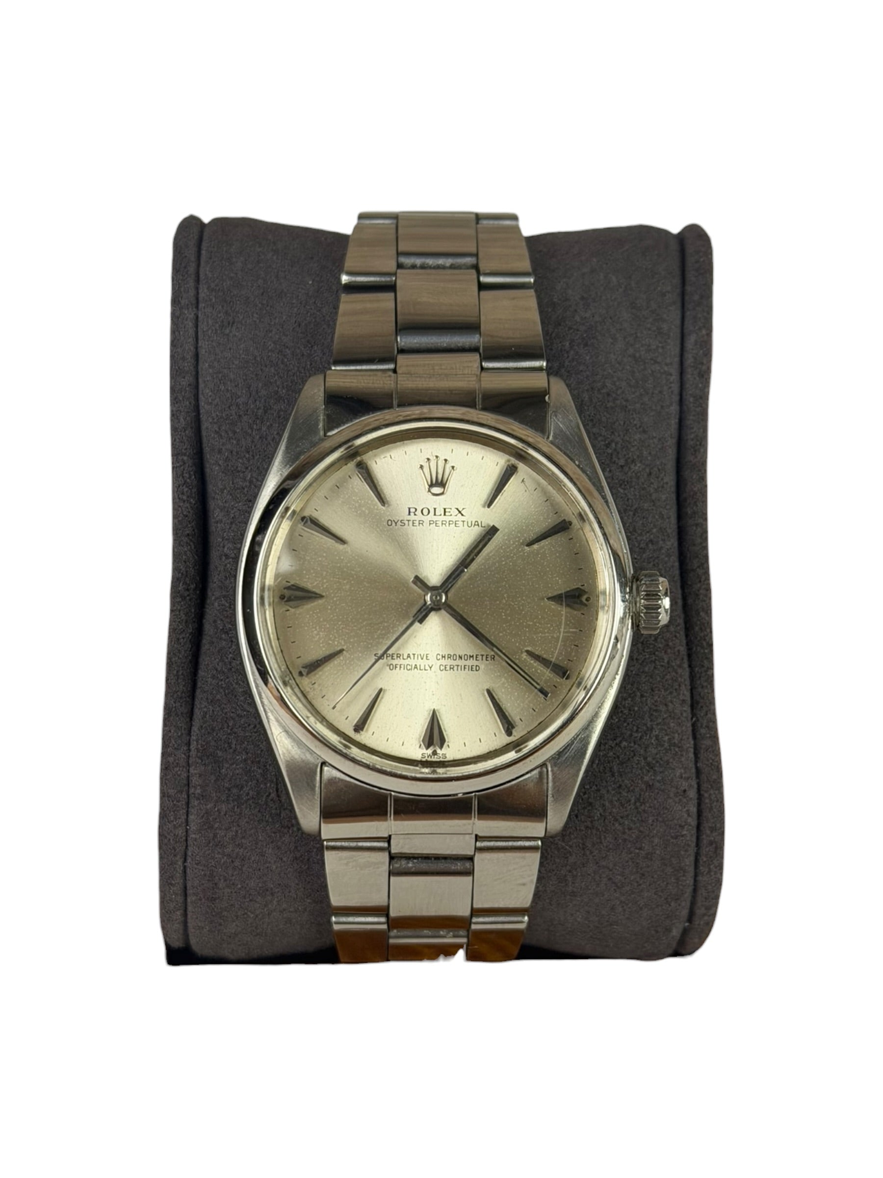 Rolex 1002 Oyster Perpetual Silver Dial 34mm 1959
