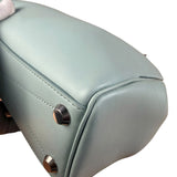Balenciaga Blue Leather Mini Bel Air Carry All Two-Way Bag