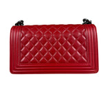 Chanel 2015 Red Medium Boy Bag