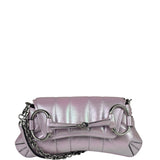 Gucci Escape Pink Leather Horsebit Shoulder Bag