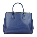 Prada Blue Galleria Saffiano Leather Tote
