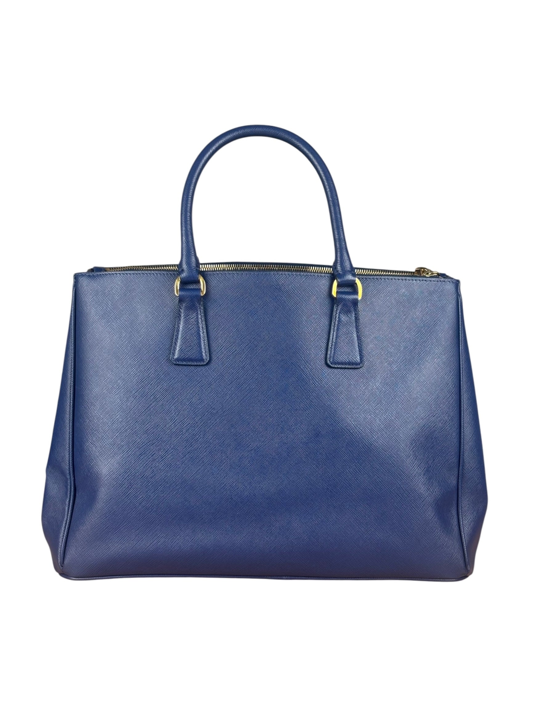 Prada Blue Galleria Saffiano Leather Tote