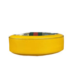 Gucci Ophidia Yellow GG Flora Round Shoulder Bag