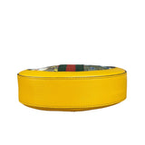 Gucci Ophidia Yellow GG Flora Round Shoulder Bag