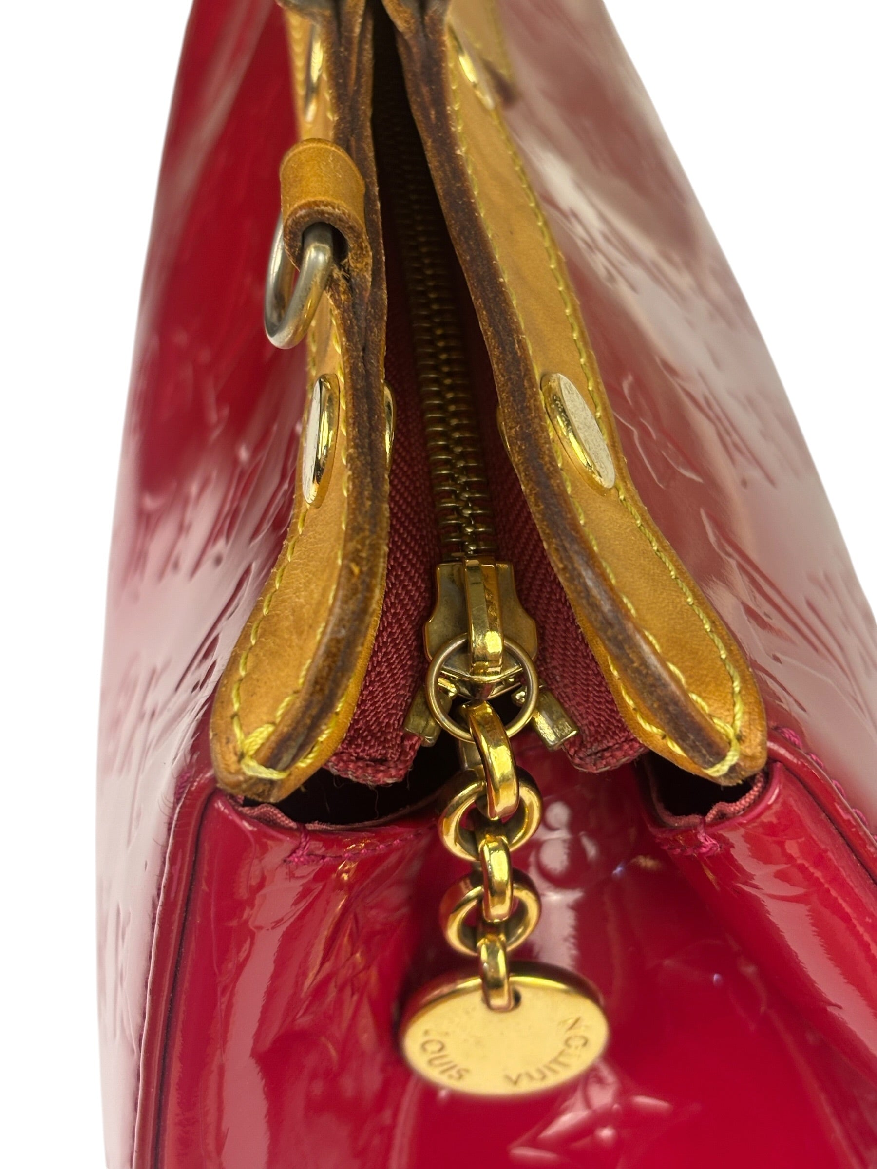 Louis Vuitton Red Vernis Brea Two-Way Bag MM