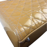 Christian Dior Gold Patent L Lady Dior