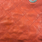 Chanel Red Caviar Quilted Medium Frame Shoulder Bag 2011