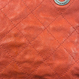 Chanel Red Caviar Quilted Medium Frame Shoulder Bag 2011