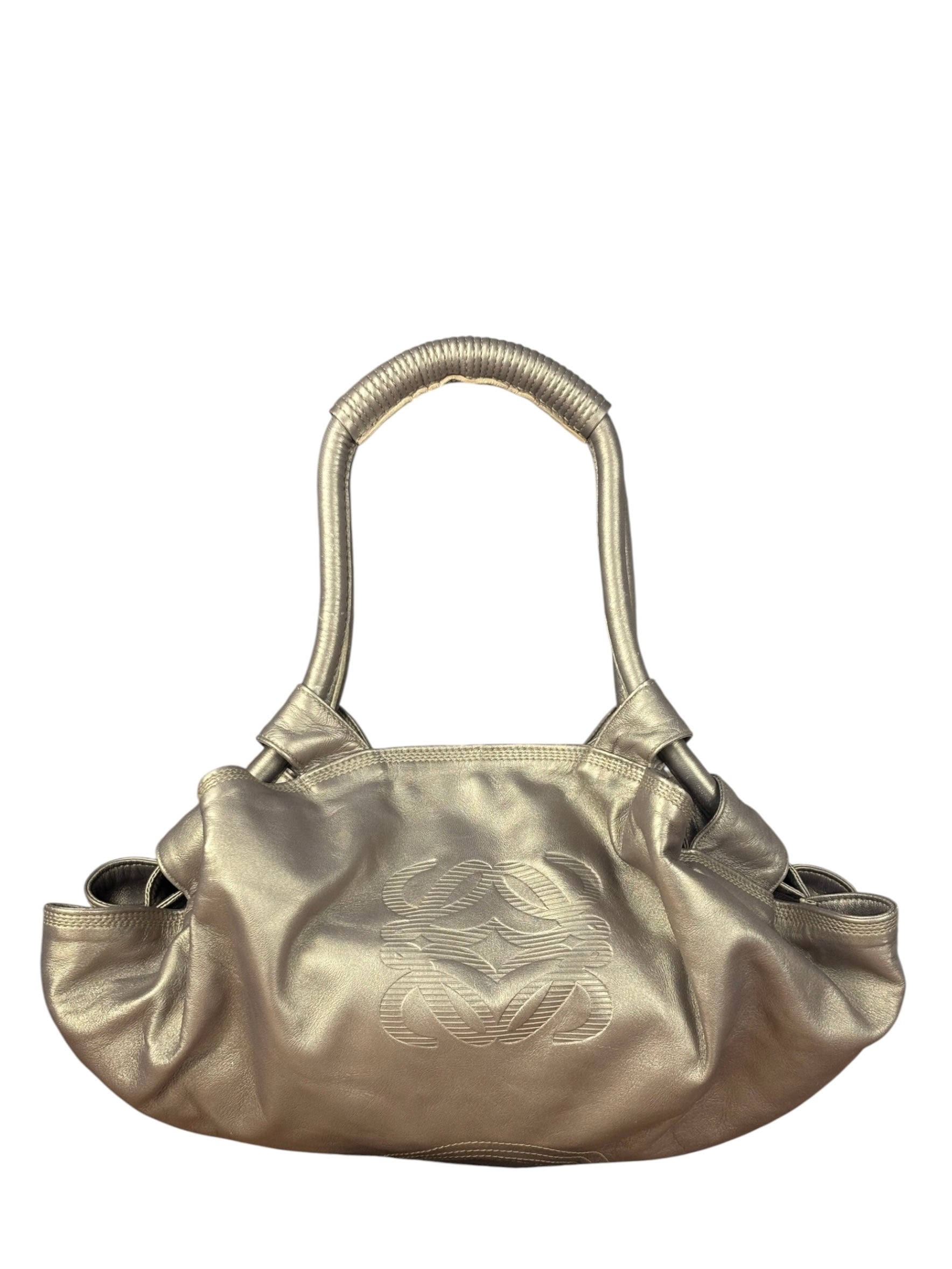Loewe Metallic Gold Nappa Aire Hand Bag