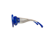 Chanel Vintage Blue Round Frame Sunglasses