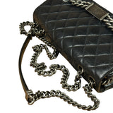 Chanel Black Leather Quilted Leather 31 Rue Cambon Flap Bag 2014