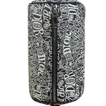 Dior Black/White Shawn Stussy Curvy Script Roller Bag