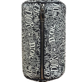 Dior Black/White Shawn Stussy Curvy Script Roller Bag