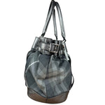 Burberry Vintage Grey Nova Check Shoulder Bag