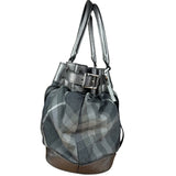 Burberry Vintage Grey Nova Check Shoulder Bag