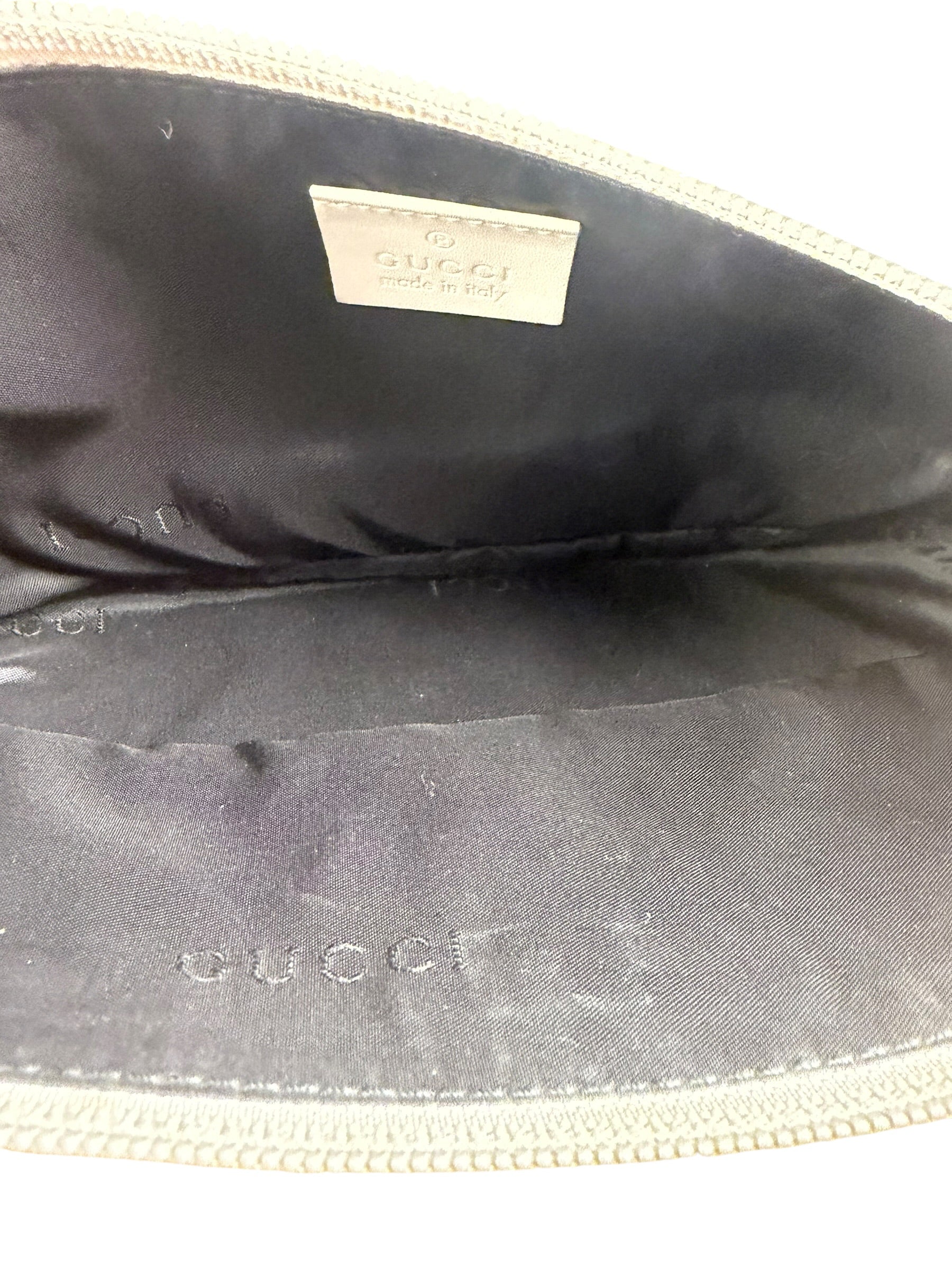 Gucci Off-White Leather Mini Hobo Pochette