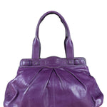 Coach Vintage Purple Leather Hobo Shoulder Bag