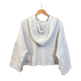 Balenciaga Grey Oversized Cropped Hoodie