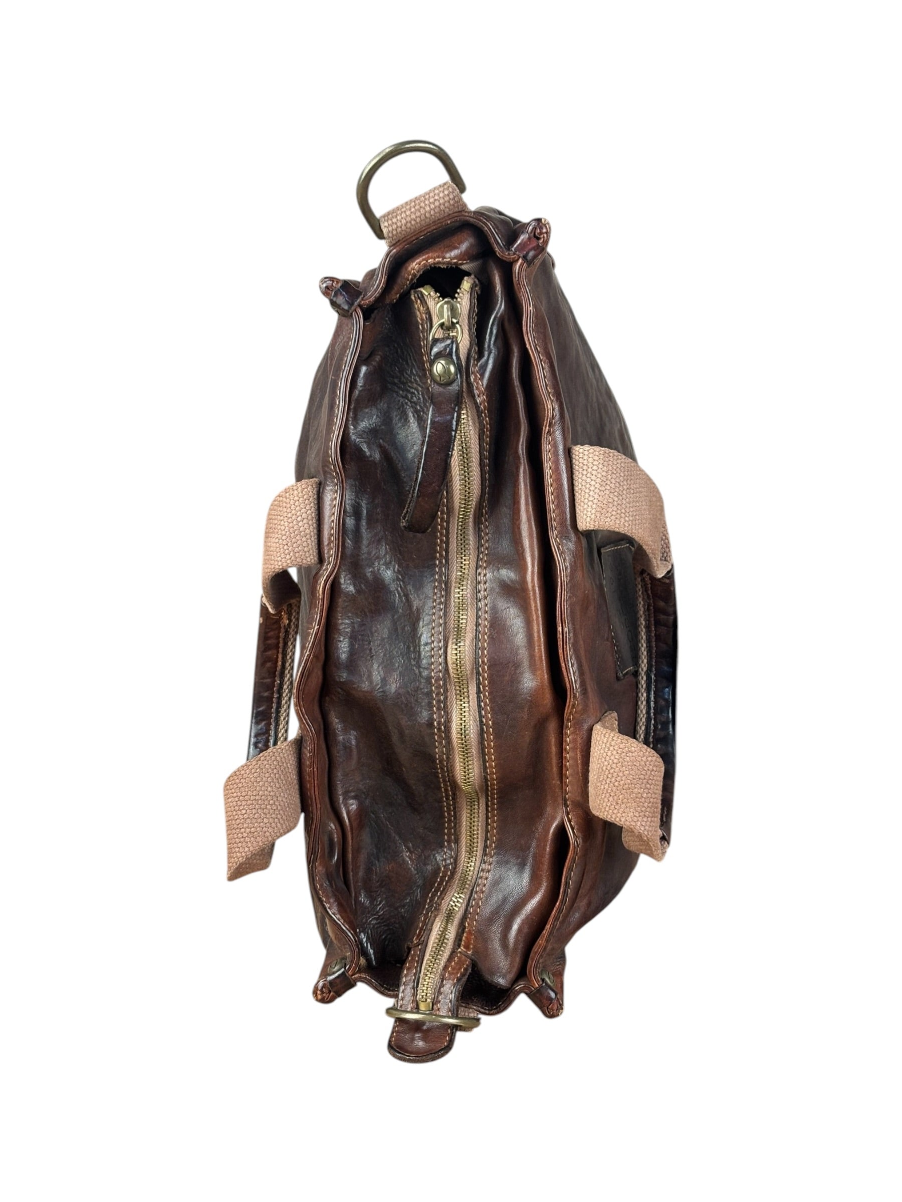 Campomaggi Dark Brown Leather 2 Way Tote