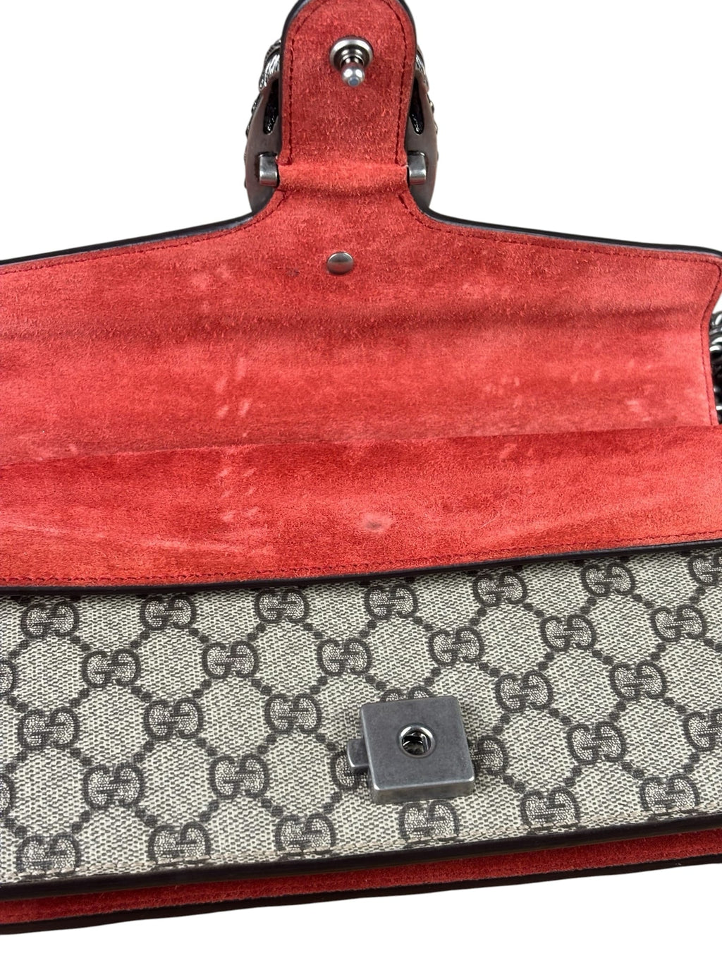 Gucci Beige Leather GG Dionysus Shoulder Bag