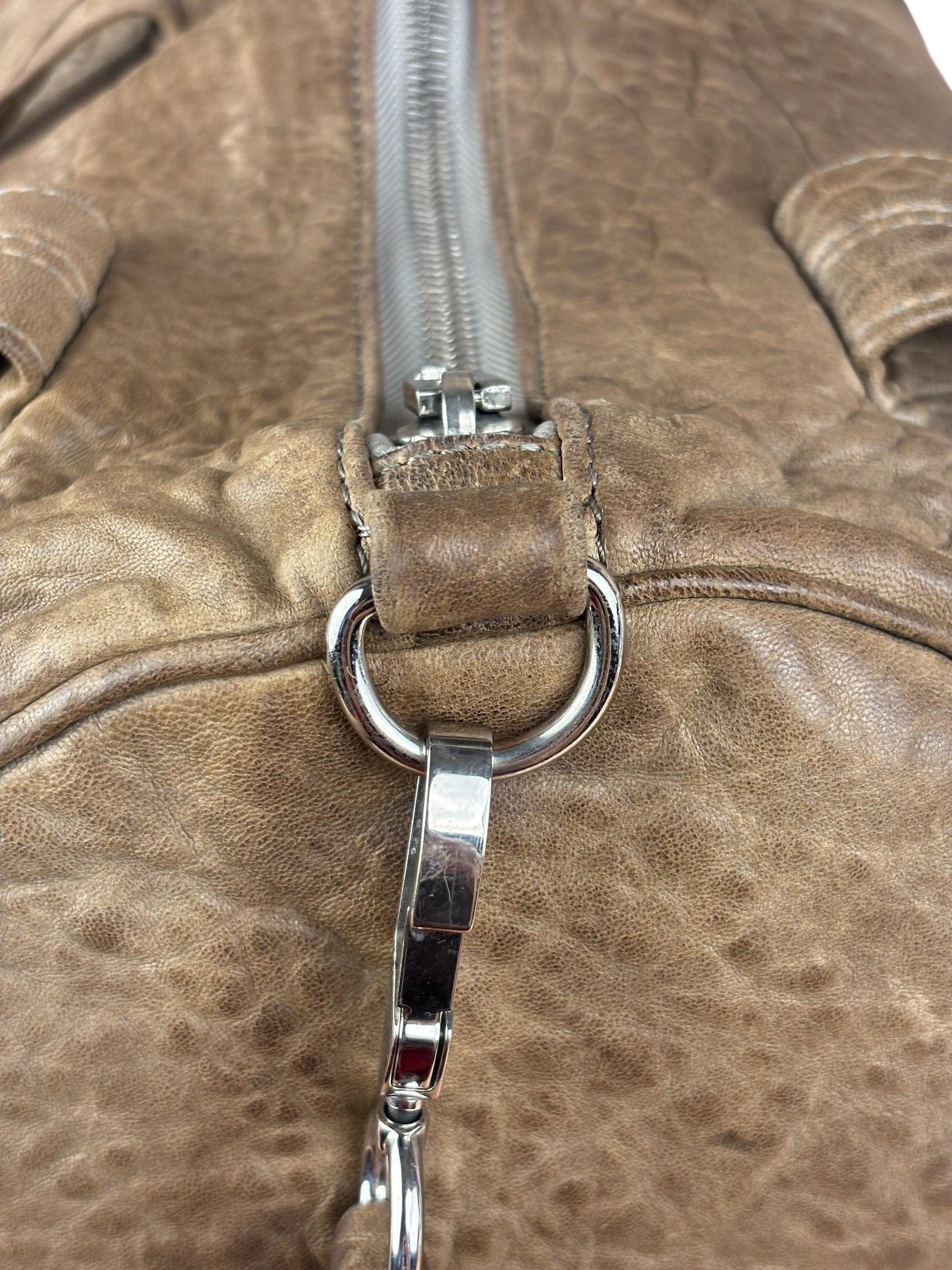 Alexander Wang Tan Beige Leather Rocco Satchel Two-Way Bag