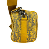 Christian Dior Yellow Oblique Canvas Lingot 22 Shoulder Bag