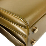 YSL Green Ink Leather King Palm Nano Two-Way Tote