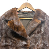 Vintage Saga Mink Dark Hazel Brown Coat