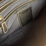 Coach Vintage CC Black Flap Shoulder Bag