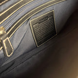 Coach Vintage CC Black Flap Shoulder Bag