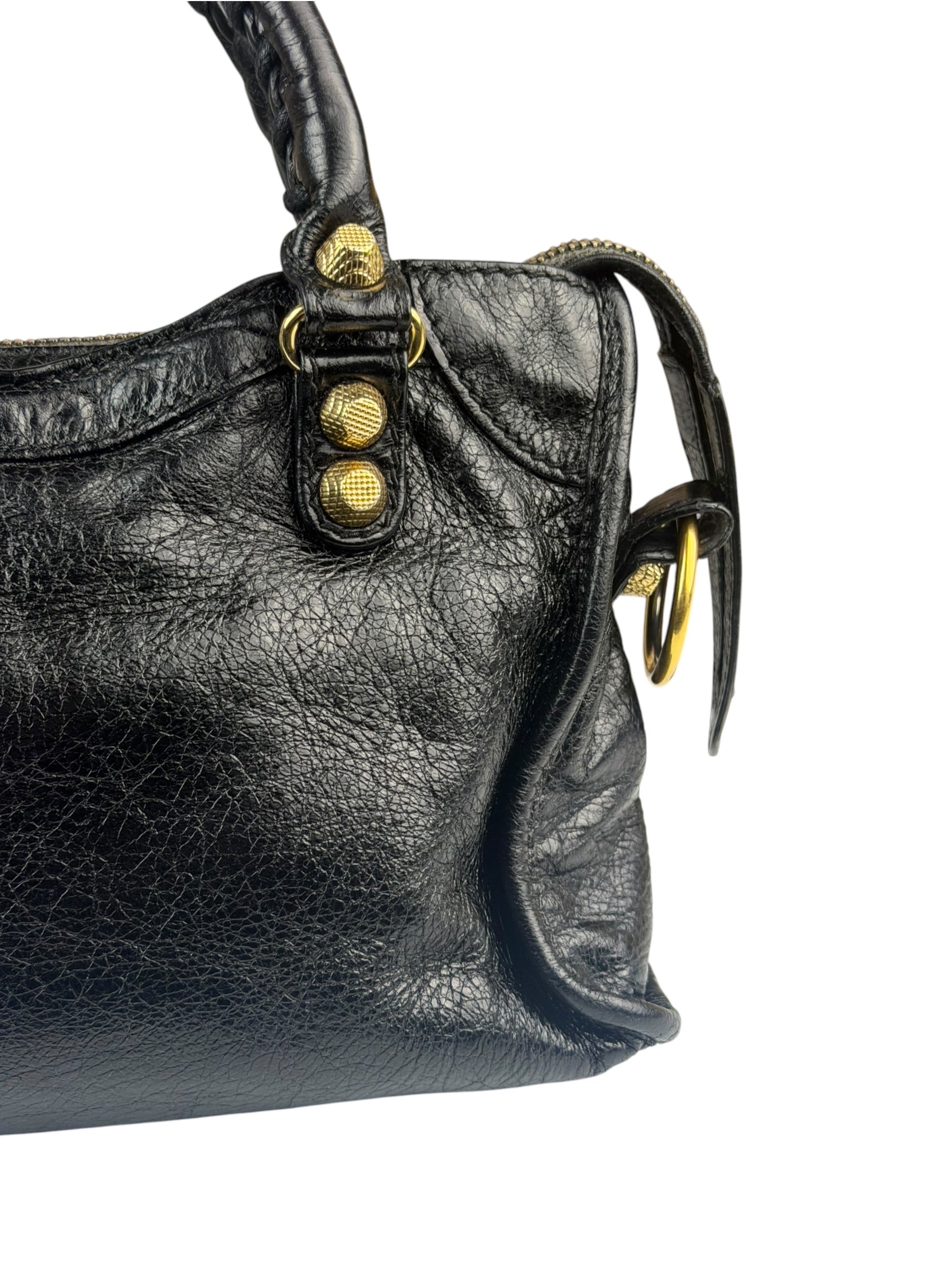 Balenciaga Black Calfskin Mini Le City Bag