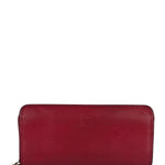 Loewe Pink Leather Anagram Long Wallet