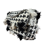 Chanel Tweed Woven Medium Classic Double Flap Bag 2014